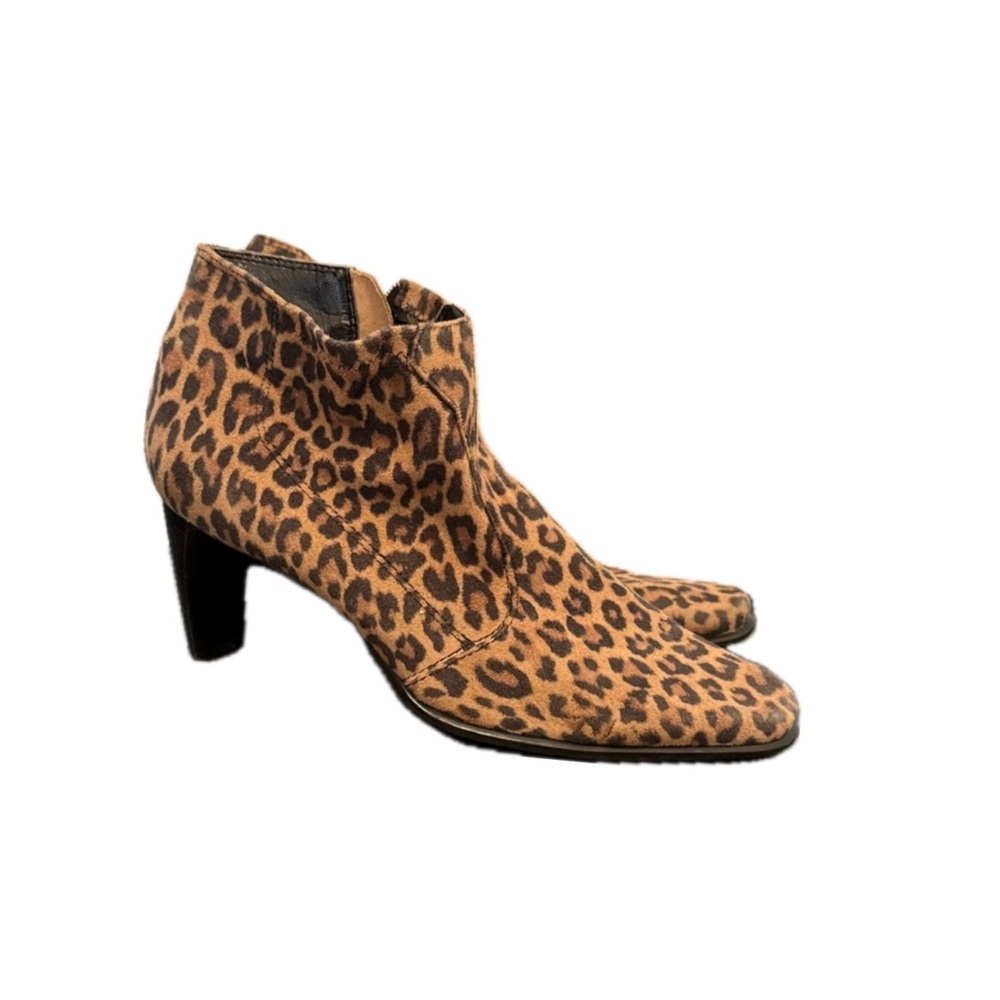 Franco Sarto Leopard Print Ankle Bootie